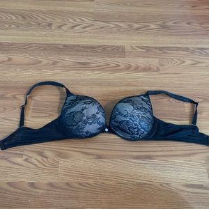 34D Victoria Secret black bra.